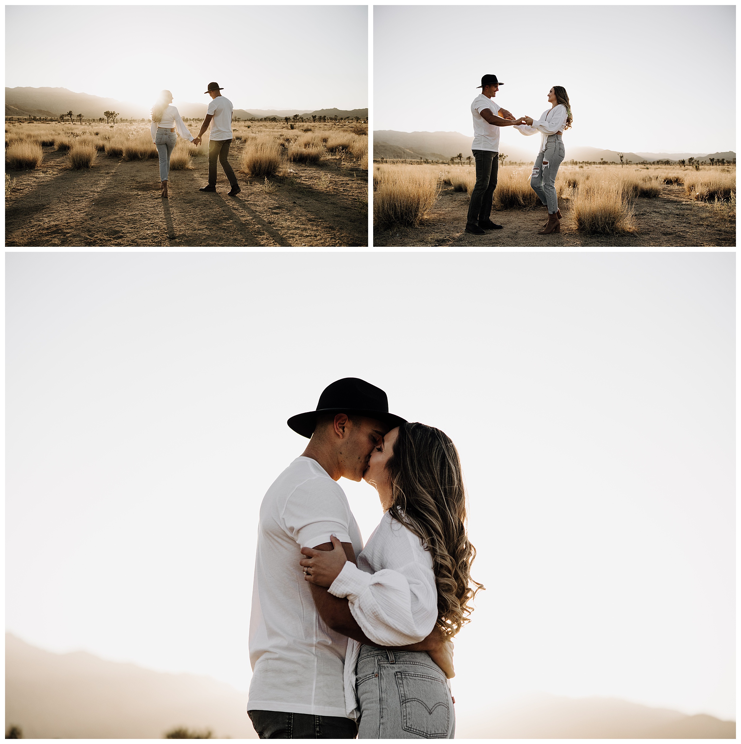 couple dancing at joshua tree