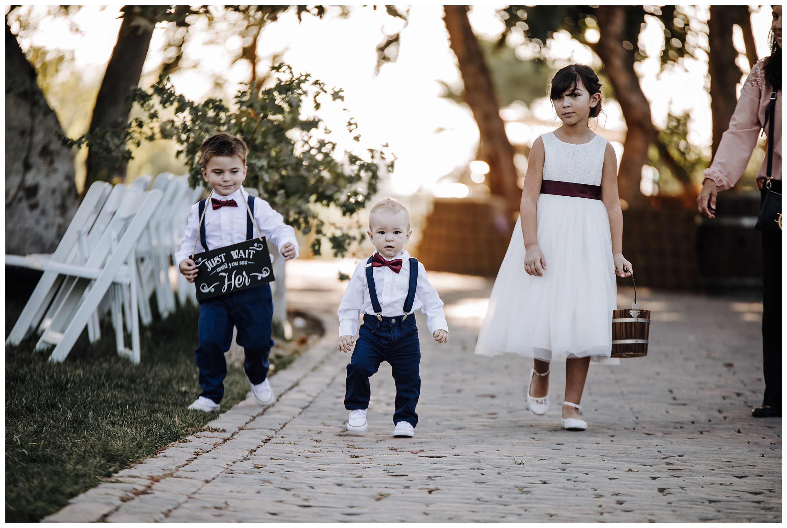 ring bearers and flower girl
