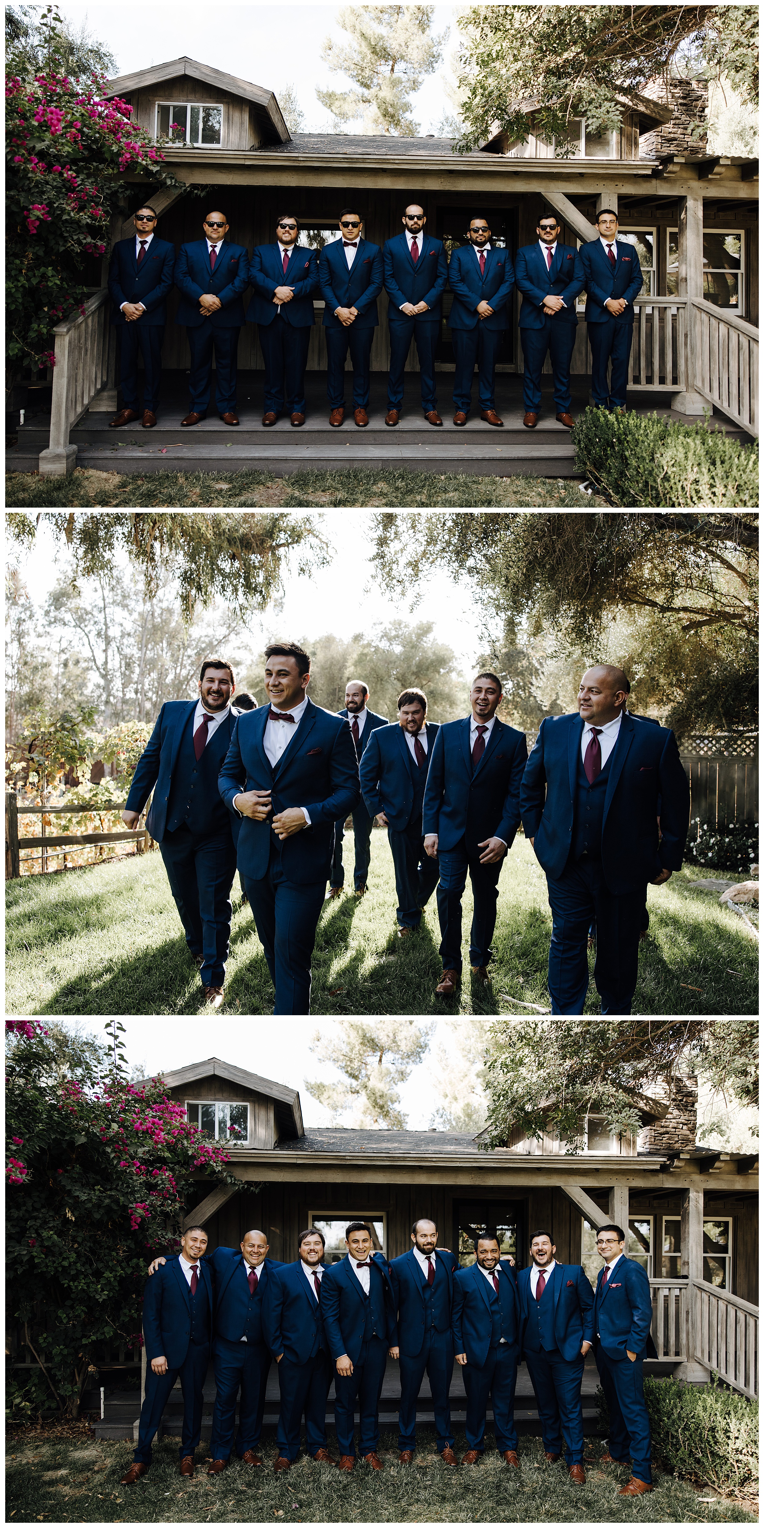 groomsmen walking