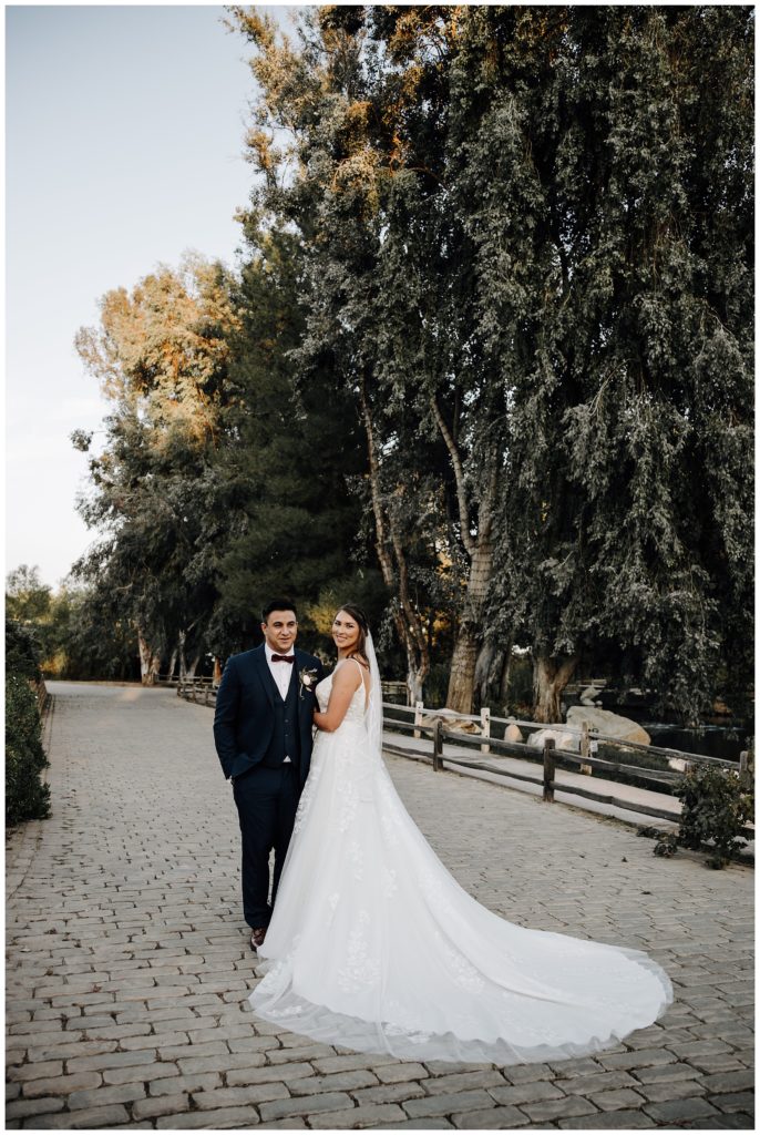 bride and groom portrait