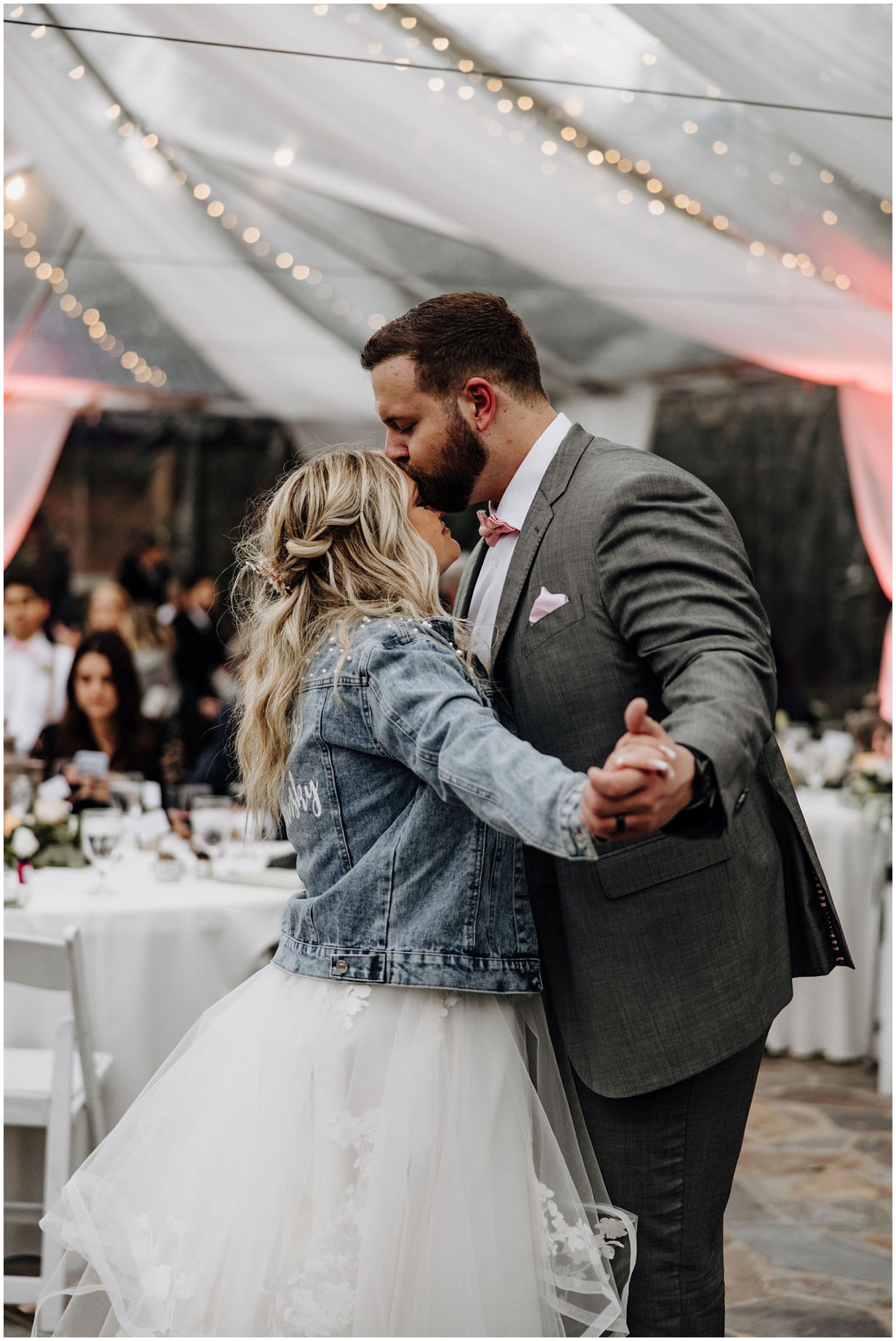 bride and groom first dance