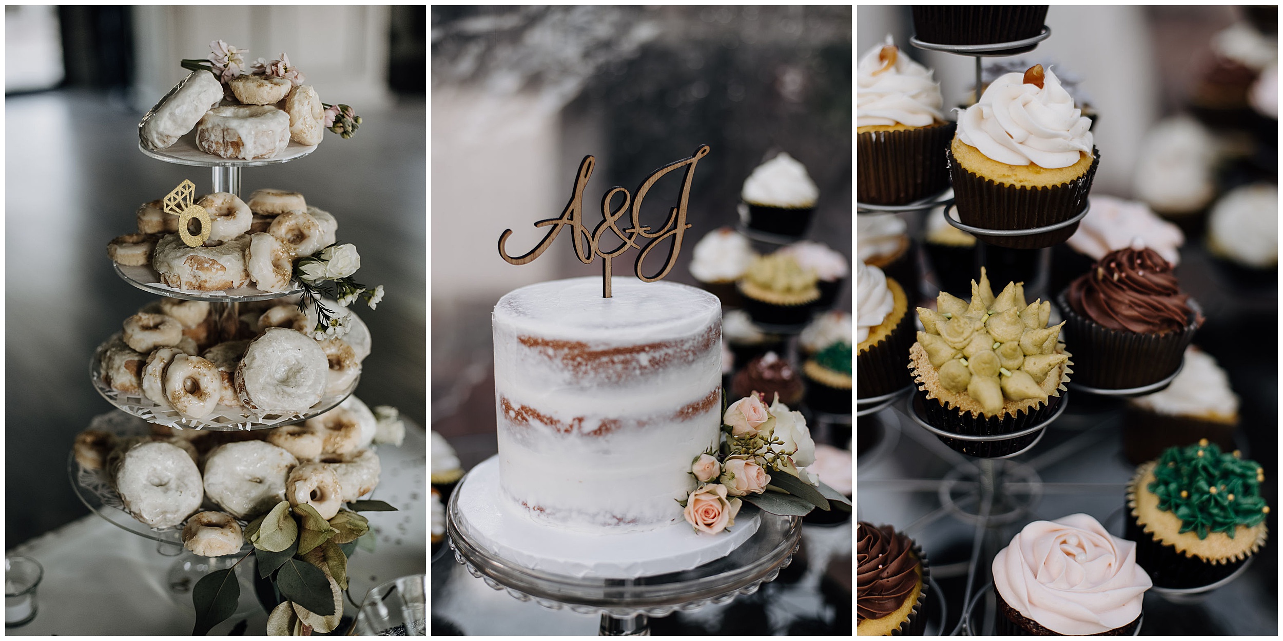 wedding cake and desserts