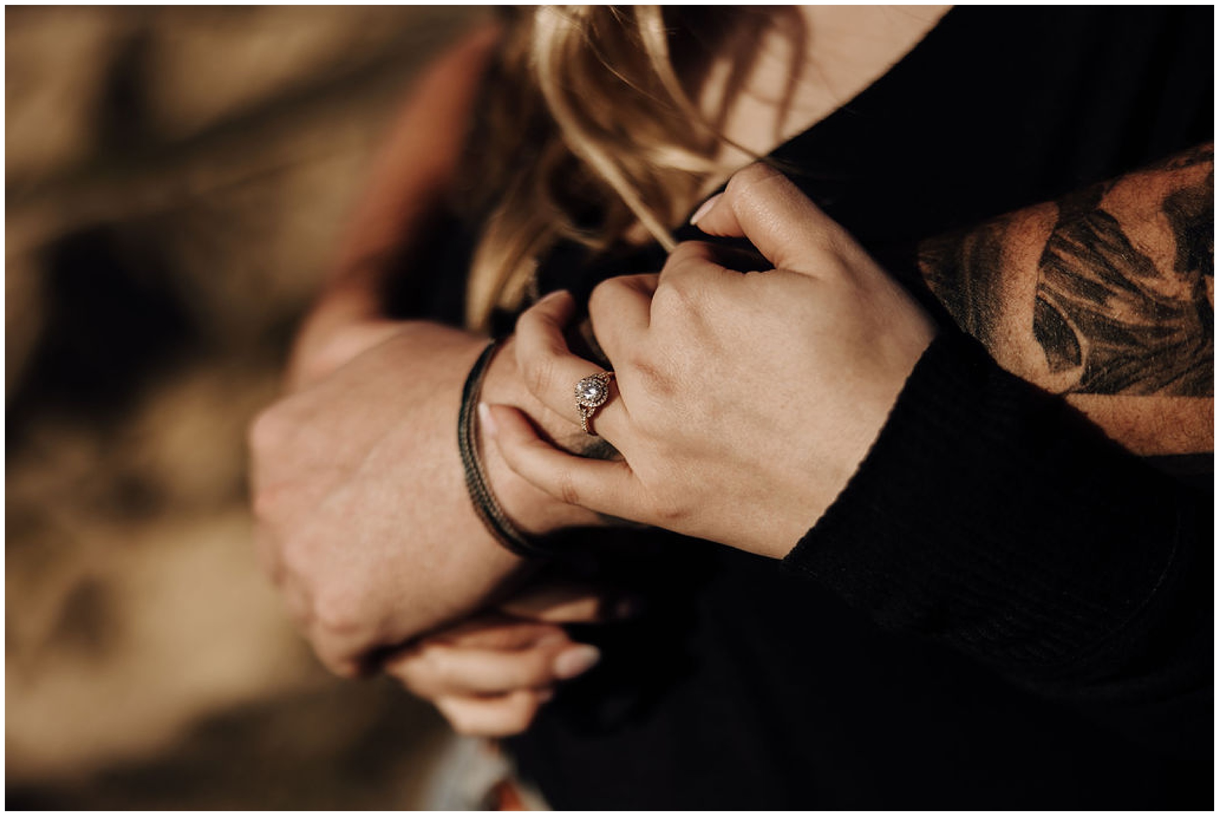 couple holding hands