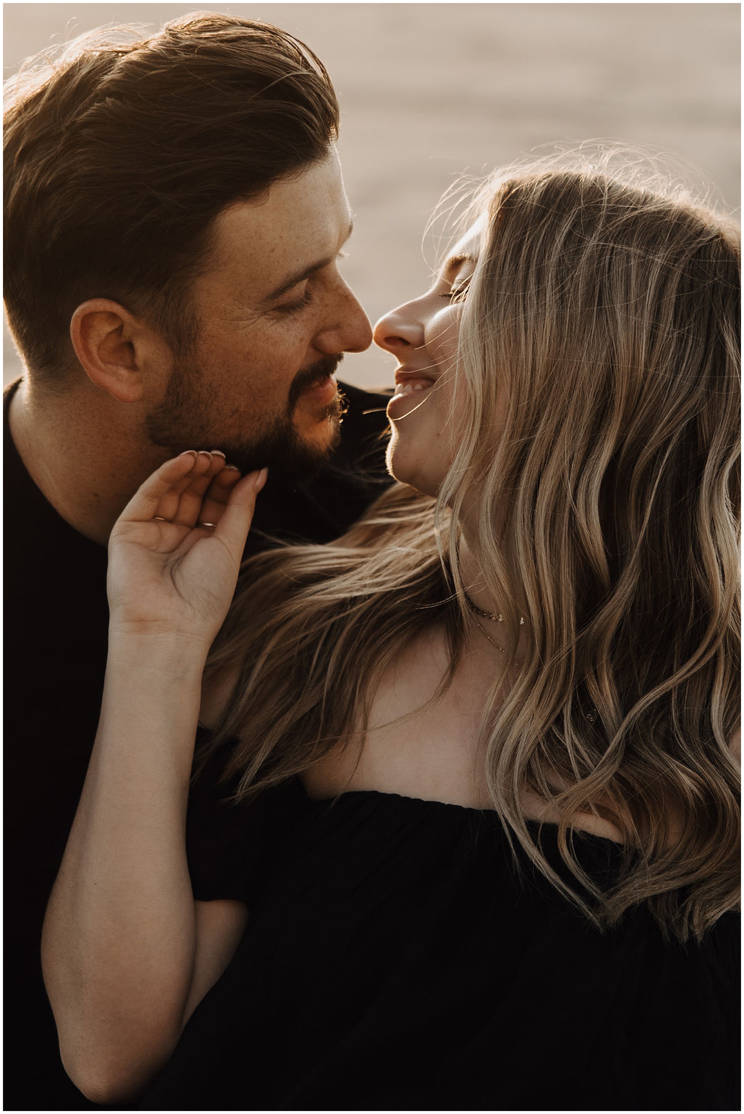 couple smiling at each other