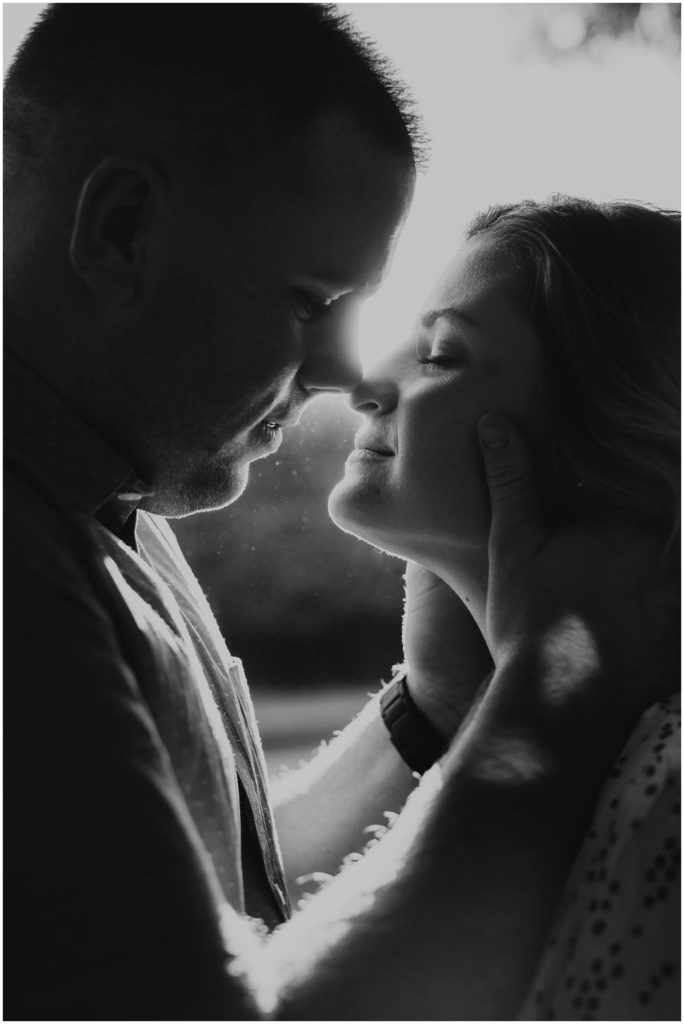 couple touching noses