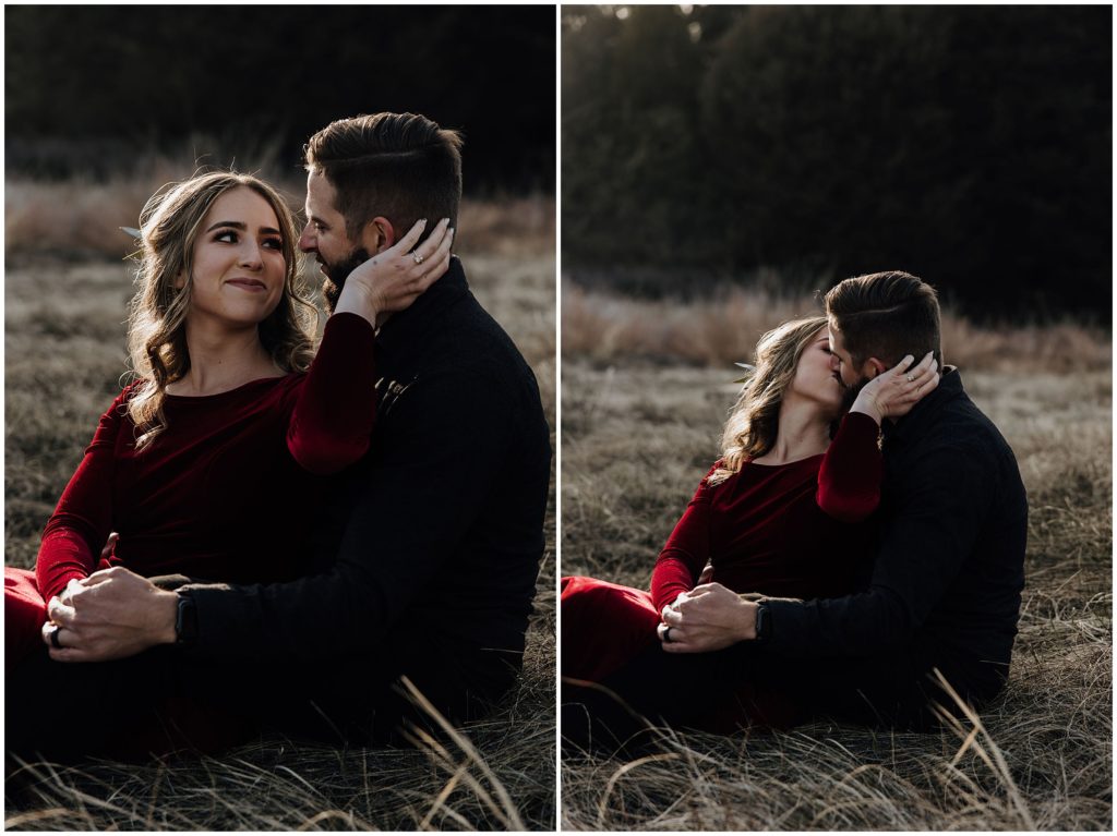 couple sitting in grass
