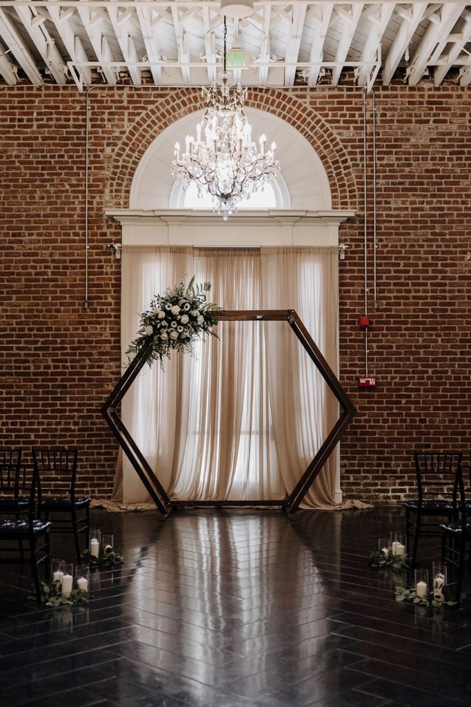 wedding ceremony details at Estate on Second